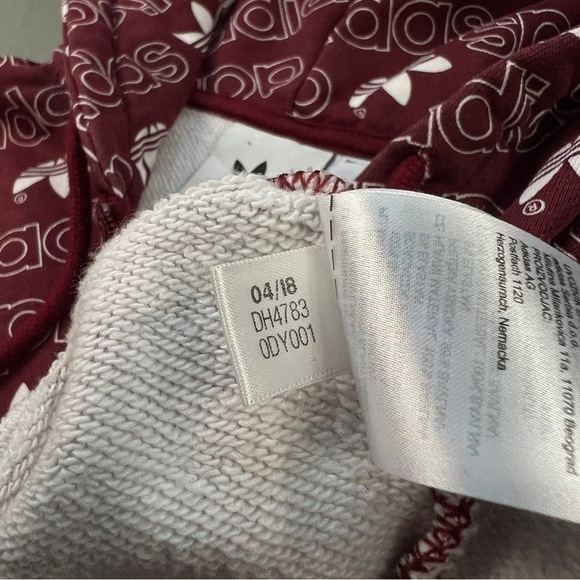 Adidas Monogram Zip Up Terrycloth Hoodie - Picture 9 of 9